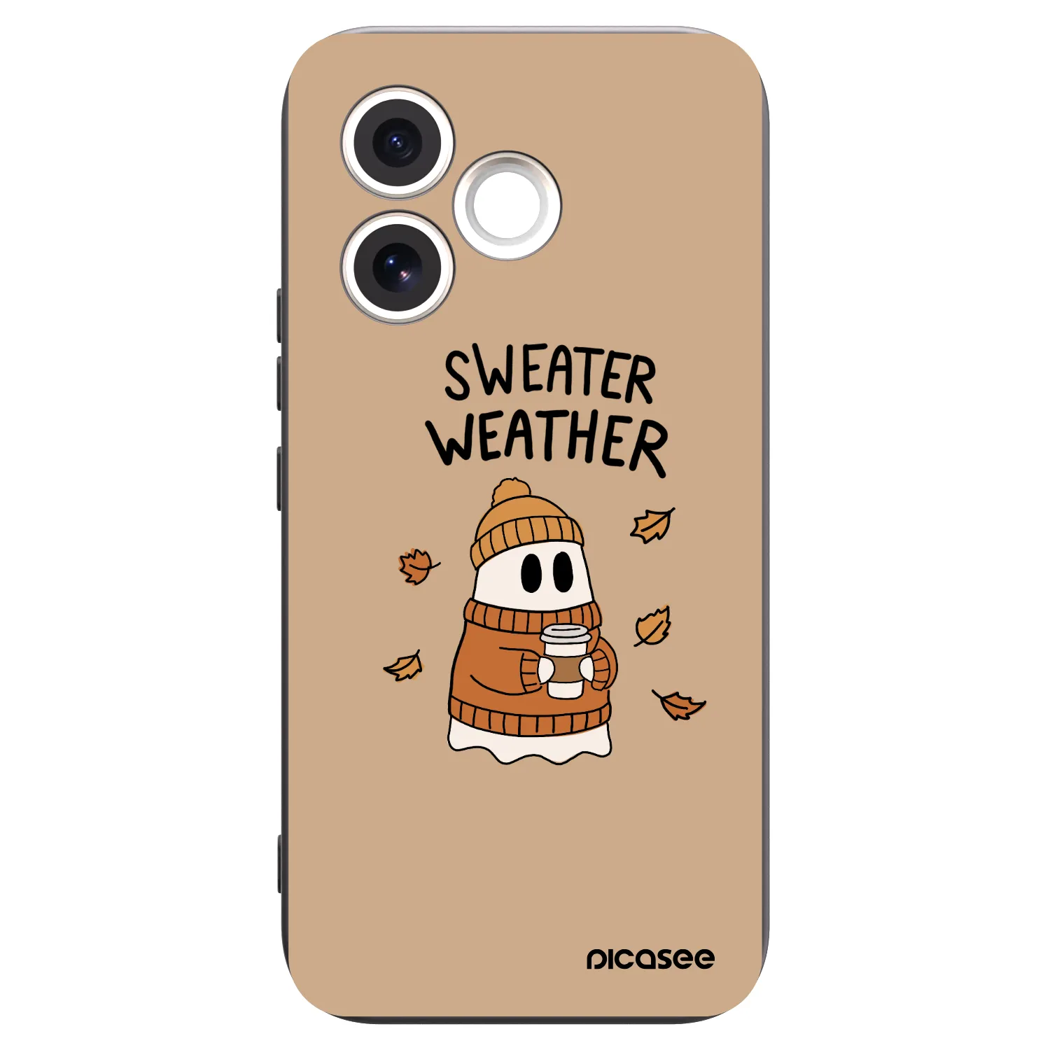Picasee crna silikonska maskica za Honor 600 Lite - Sweater ghost