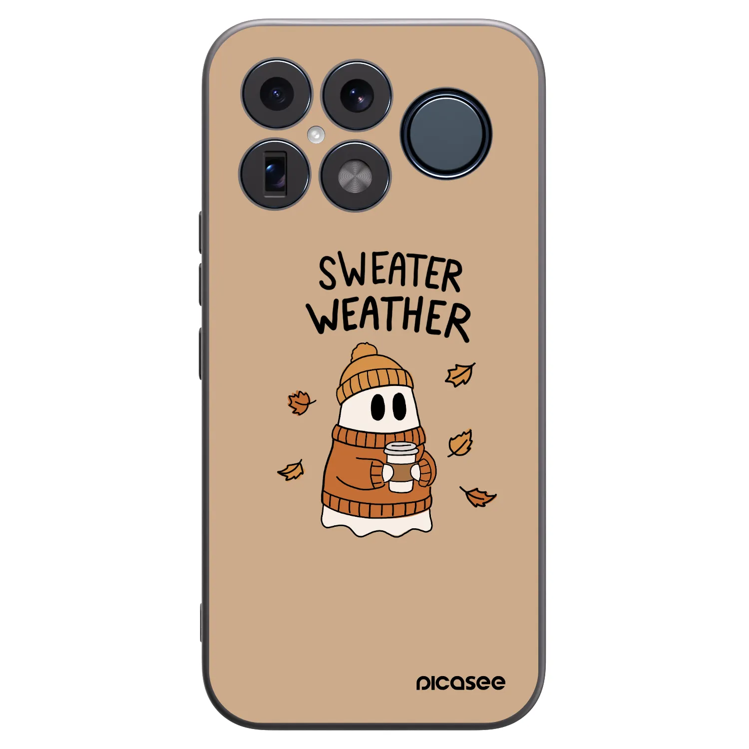 Picasee crna silikonska maskica za Xiaomi Poco F8 Ultra - Sweater ghost