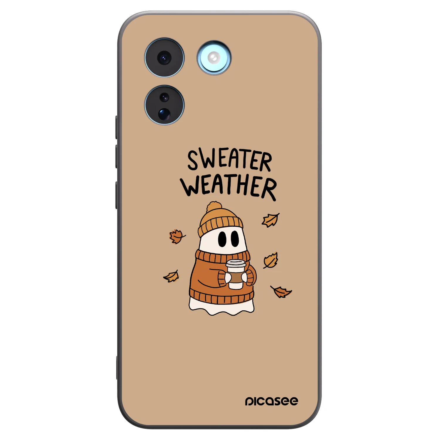 Picasee crna silikonska maskica za Xiaomi Redmi Note 17 Pro MAX 5G - Sweater ghost