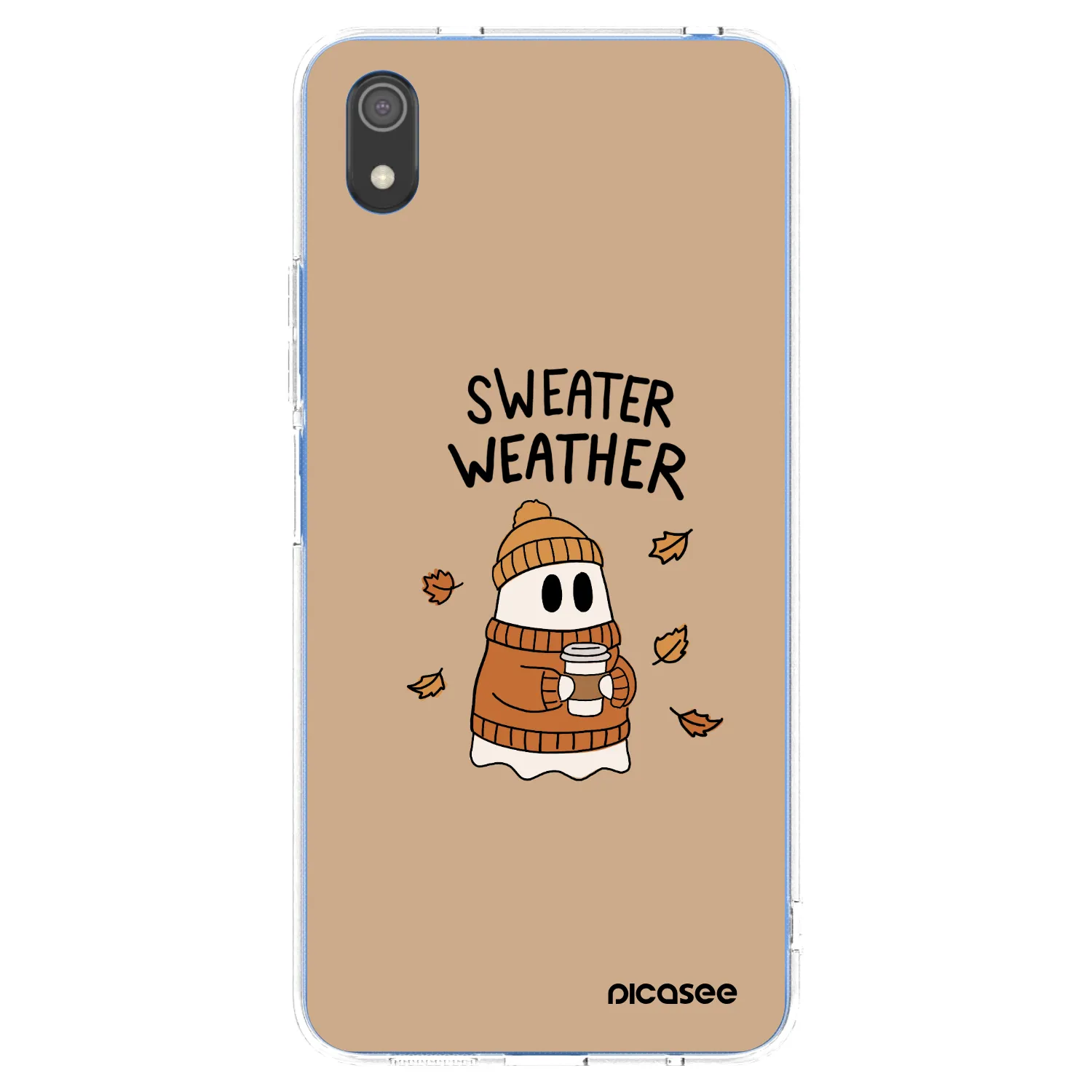 Picasee silikonska prozirna maskica za Xiaomi Redmi 7A - Sweater ghost