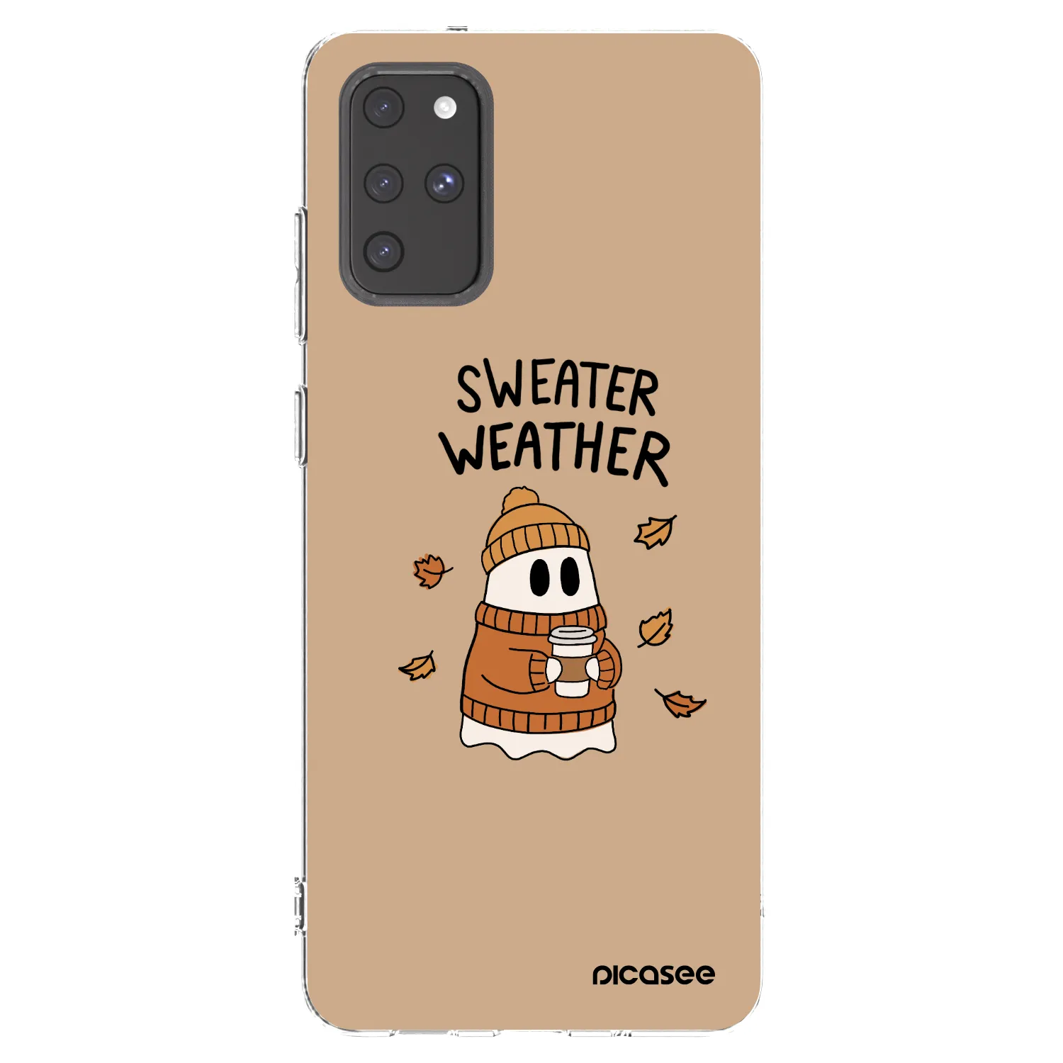 Picasee silikonska prozirna maskica za Samsung Galaxy S20+ G985F - Sweater ghost