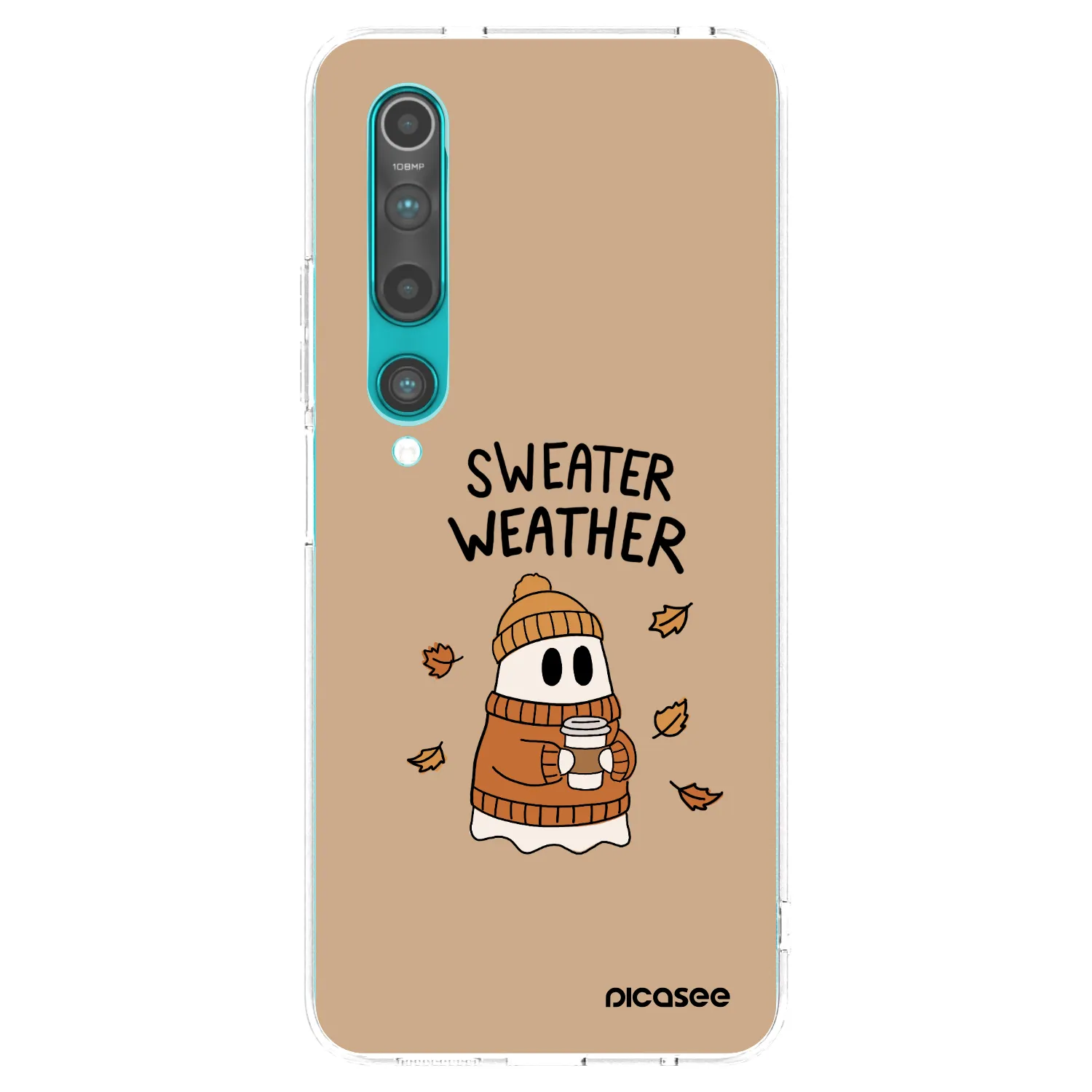 Picasee silikonska prozirna maskica za Xiaomi Mi 10 - Sweater ghost