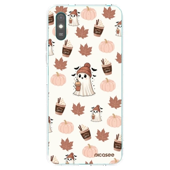 Picasee silikonska prozirna maskica za Xiaomi Redmi 9A - Pumpkin spice
