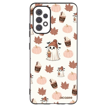 Picasee crna silikonska maskica za Samsung Galaxy A32 5G A326B - Pumpkin spice