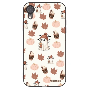 Crna silikonska maskica za Apple iPhone XR - Pumpkin spice