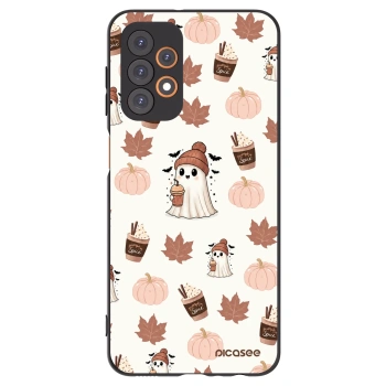 Picasee crna silikonska maskica za Samsung Galaxy A23 A236B 5G - Pumpkin spice