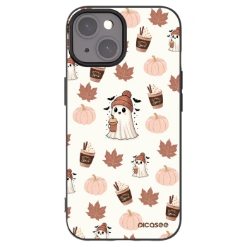 Picasee crna silikonska maskica za Apple iPhone 15 - Pumpkin spice