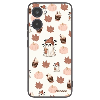 Picasee crna silikonska maskica za Realme 10 4G - Pumpkin spice