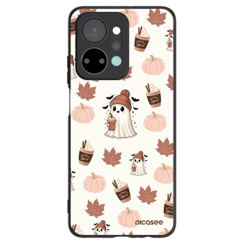 Picasee crna silikonska maskica za Honor X7a - Pumpkin spice