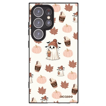 Picasee crna silikonska maskica za Samsung Galaxy S24 Ultra S928B 5G - Pumpkin spice
