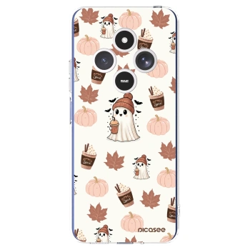 Picasee silikonska prozirna maskica za Xiaomi Redmi 14C - Pumpkin spice