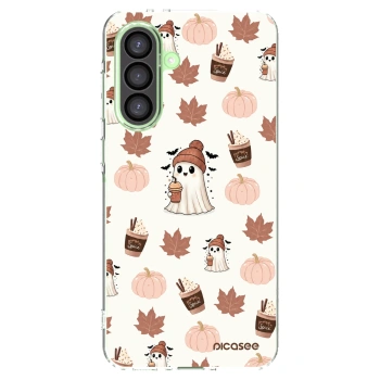 Picasee silikonska prozirna maskica za Samsung Galaxy A26 5G A266B - Pumpkin spice