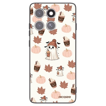 Picasee crna silikonska maskica za Motorola Edge 60 Pro - Pumpkin spice