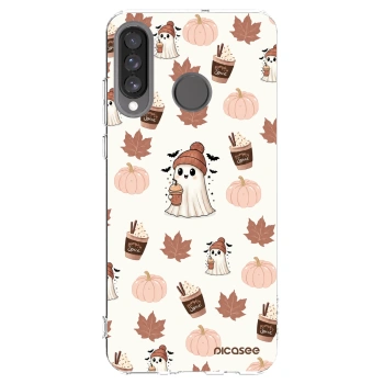 Picasee silikonska prozirna maskica za Huawei P30 Lite - Pumpkin spice