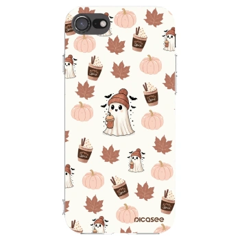 Silikonska prozirna maskica za Apple iPhone 8 - Pumpkin spice
