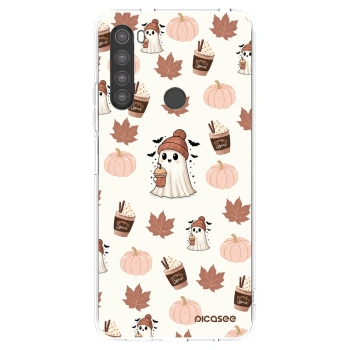 Picasee silikonska prozirna maskica za Xiaomi Redmi Note 8 - Pumpkin spice