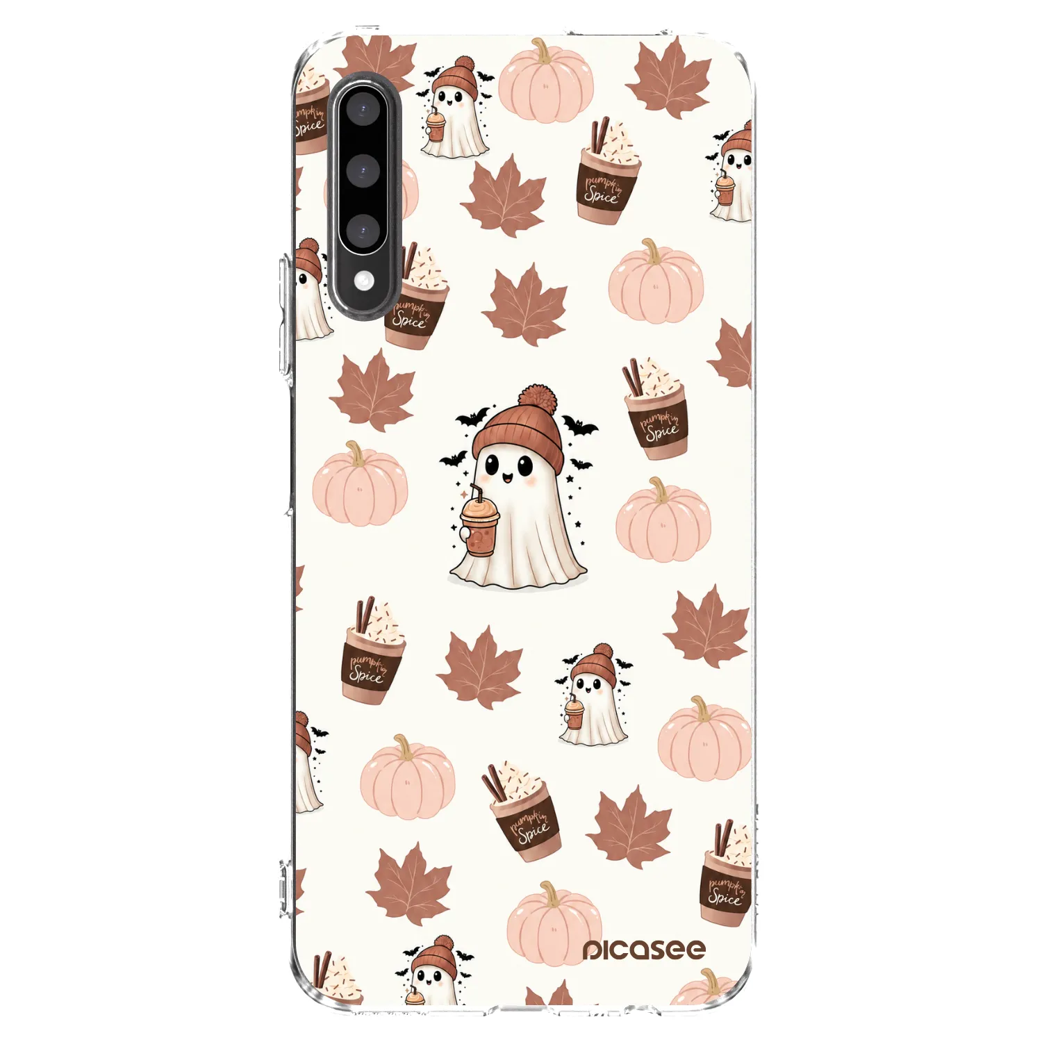Picasee silikonska prozirna maskica za Honor 9X Pro - Pumpkin spice