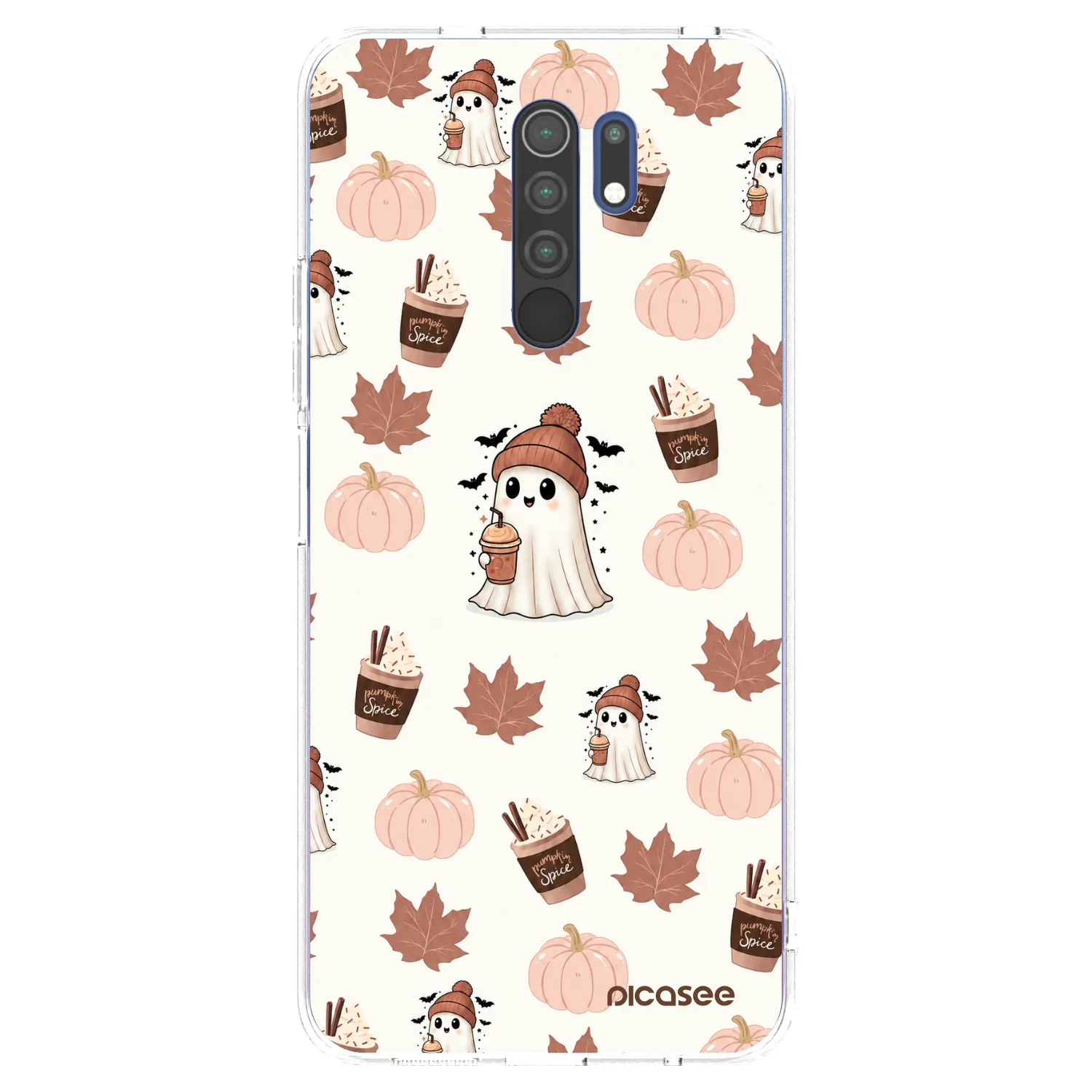 Picasee silikonska prozirna maskica za Xiaomi Redmi 9 - Pumpkin spice