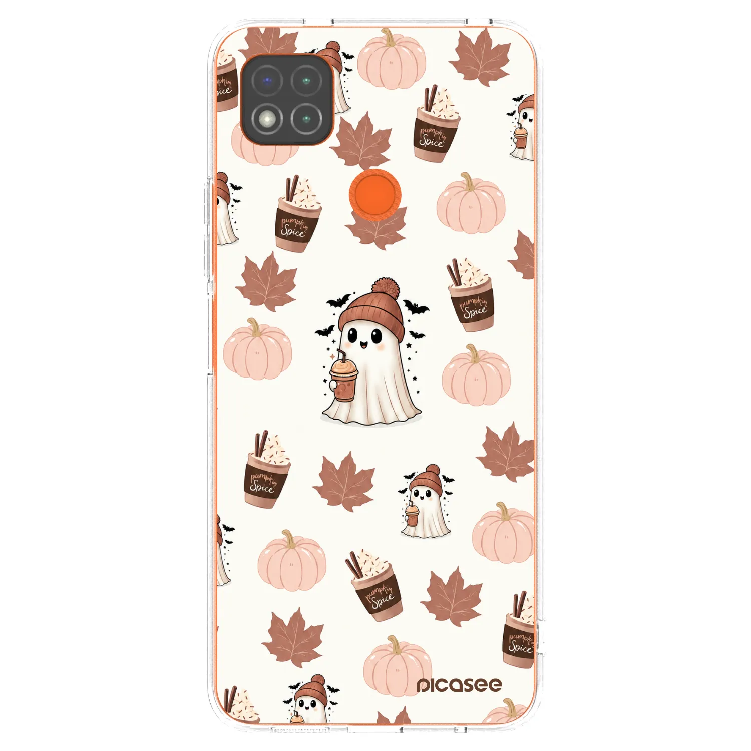 Picasee silikonska prozirna maskica za Xiaomi Redmi 9C - Pumpkin spice