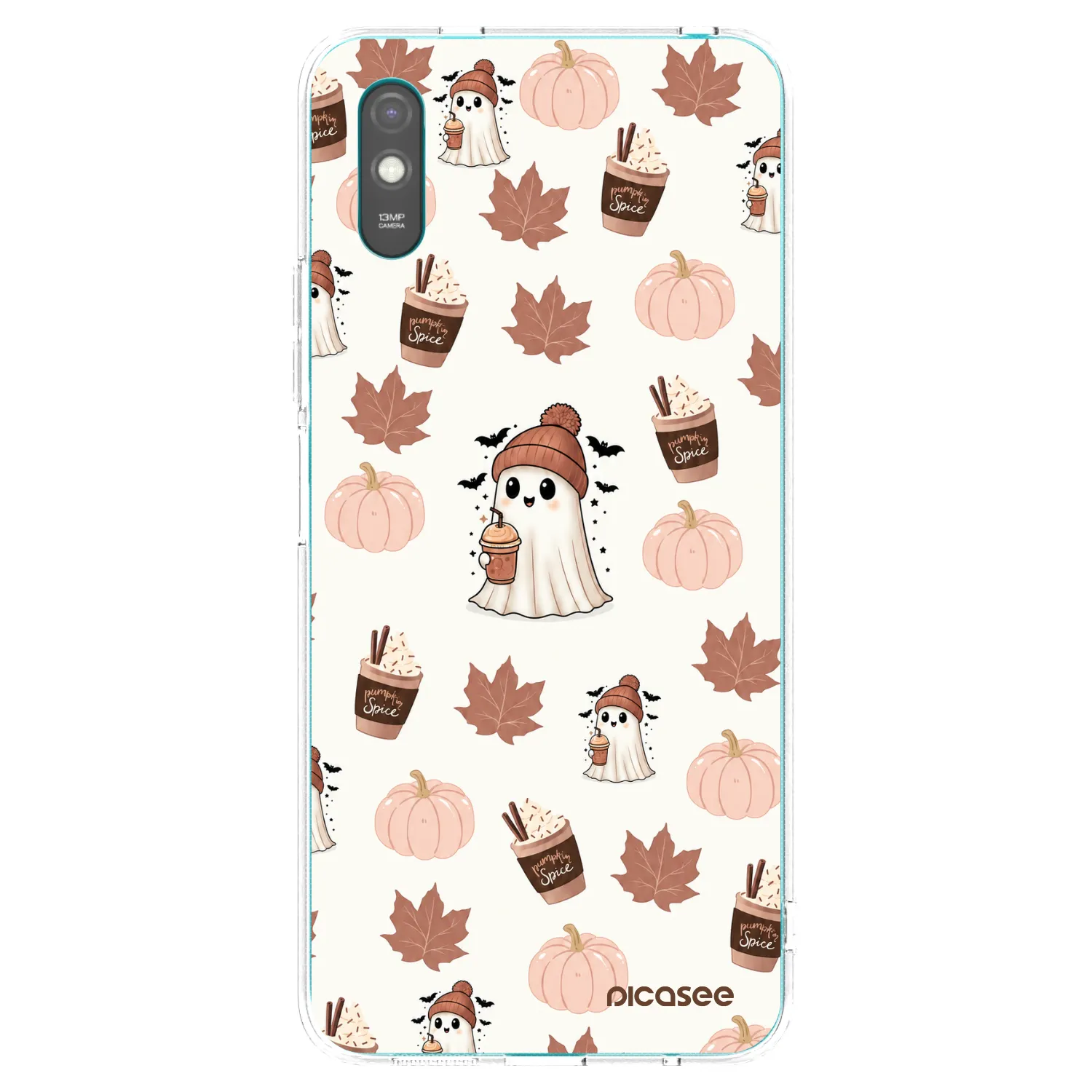 Picasee silikonska prozirna maskica za Xiaomi Redmi 9A - Pumpkin spice