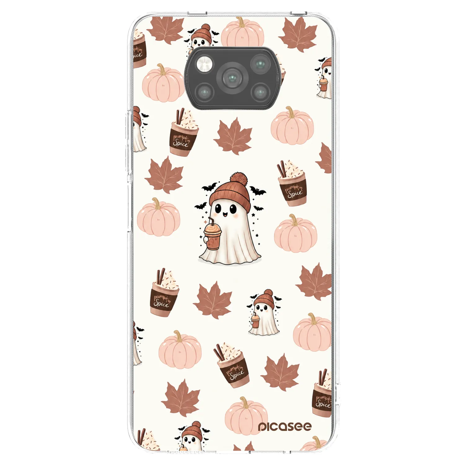 Picasee crna silikonska maskica za Xiaomi Poco X3 - Pumpkin spice