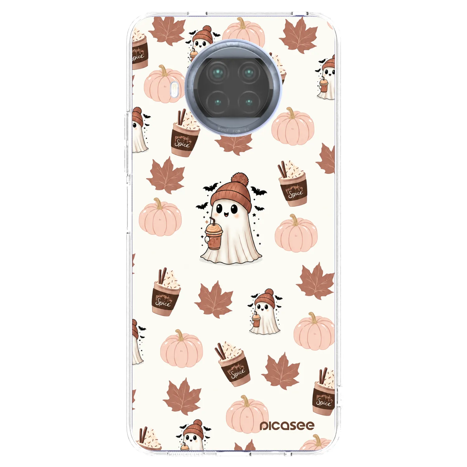 Picasee silikonska prozirna maskica za Xiaomi Mi 10T Lite - Pumpkin spice