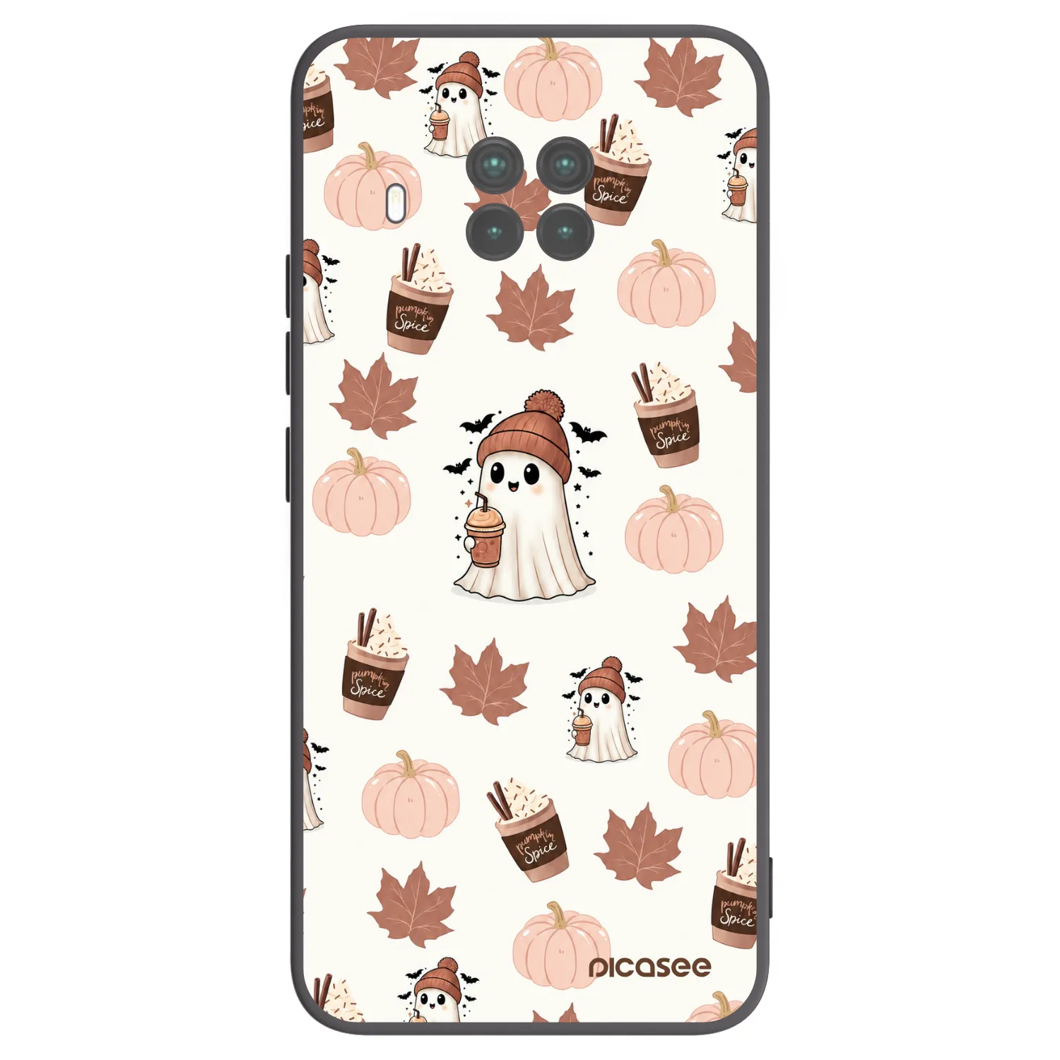 Picasee crna silikonska maskica za Xiaomi Mi 10T Lite - Pumpkin spice