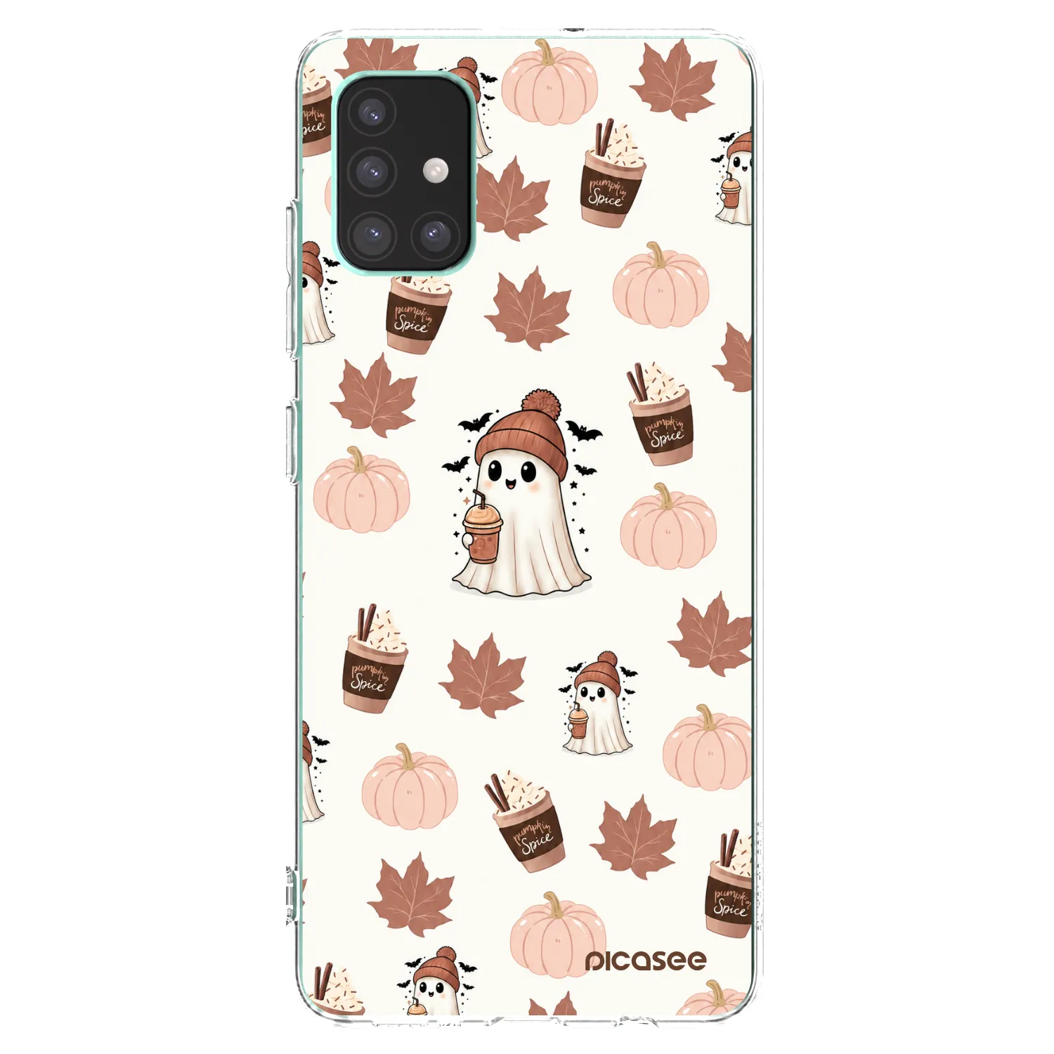 Picasee silikonska prozirna maskica za Samsung Galaxy M51 M515F - Pumpkin spice