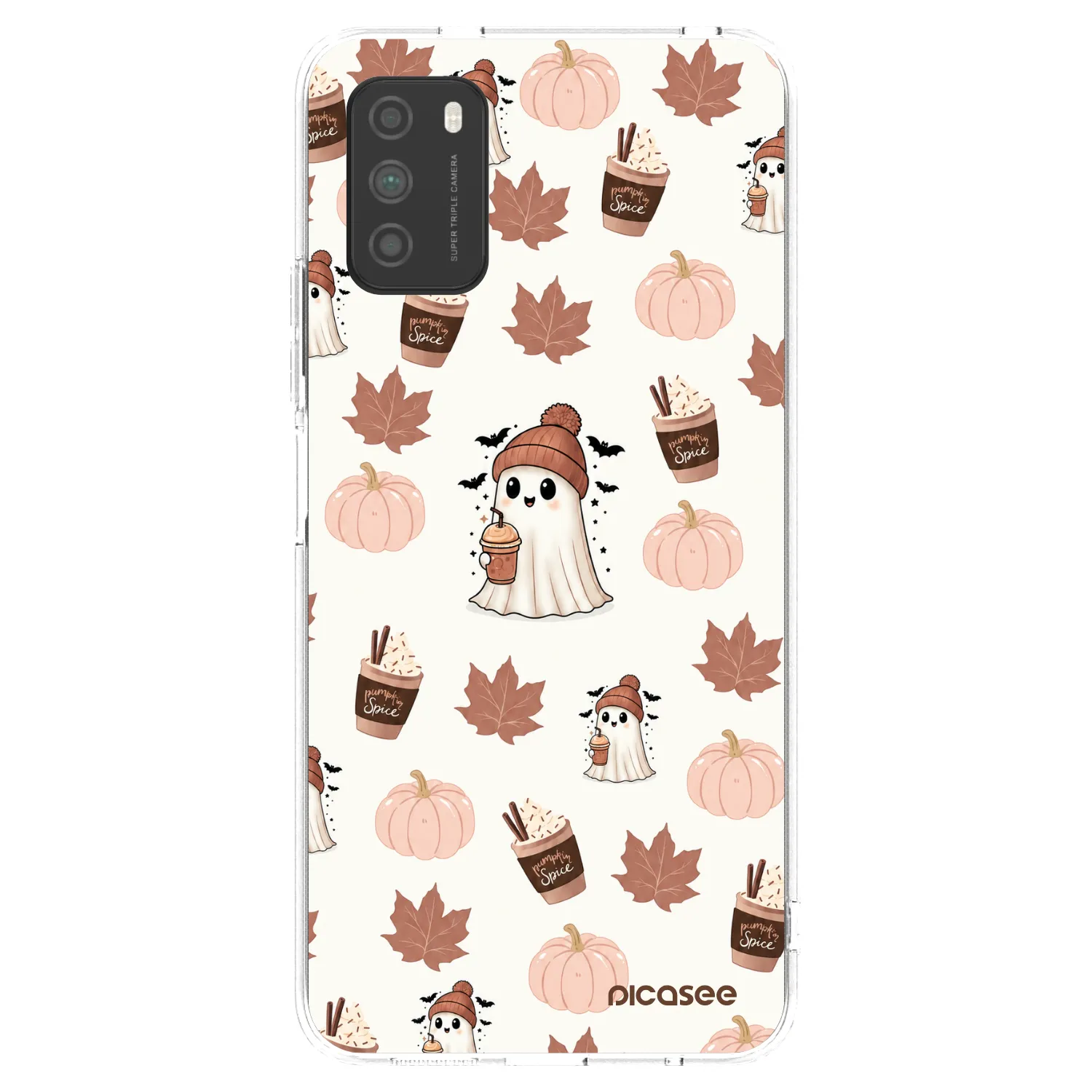 Picasee silikonska prozirna maskica za Xiaomi Poco M3 - Pumpkin spice