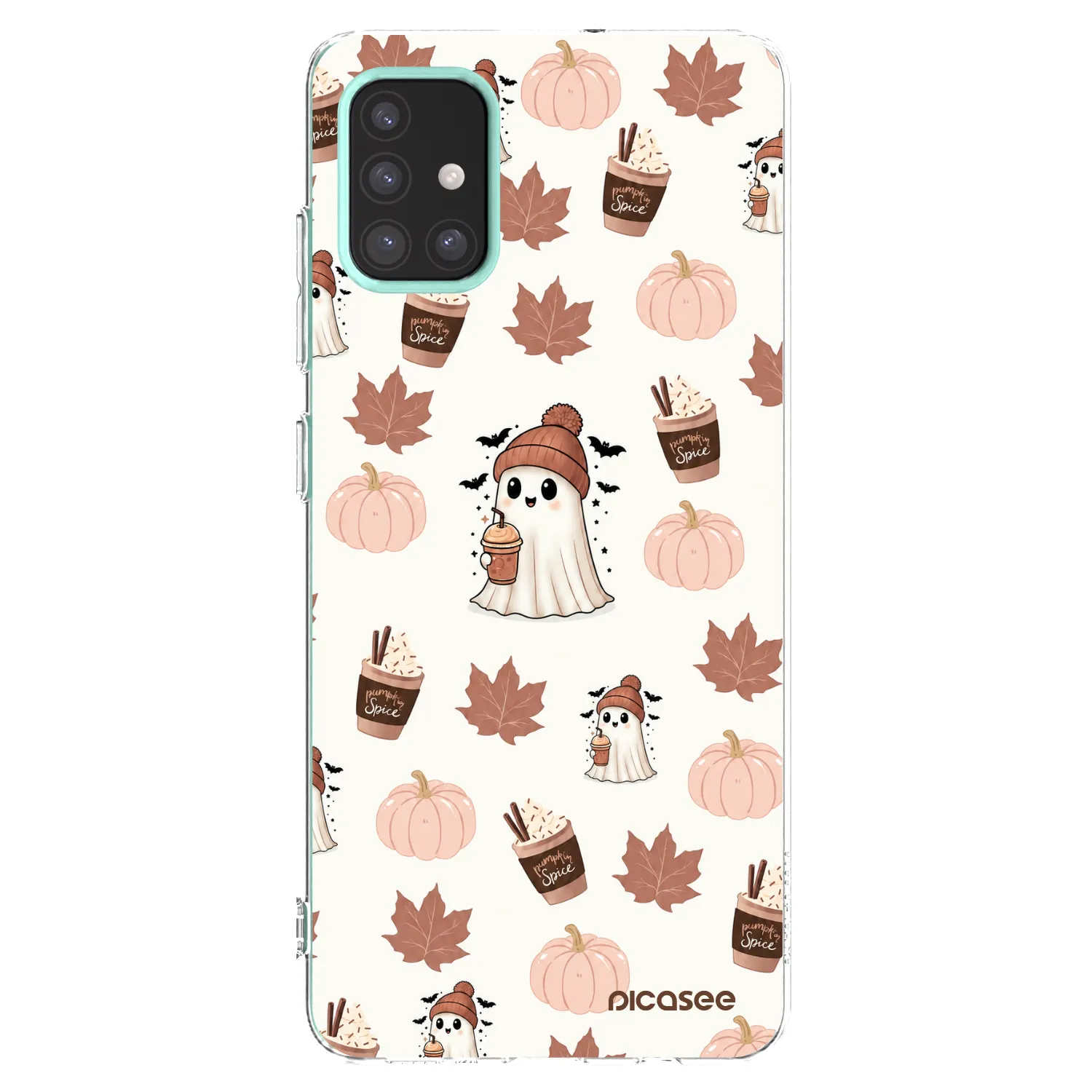 Picasee silikonska prozirna maskica za Samsung Galaxy M31s - Pumpkin spice