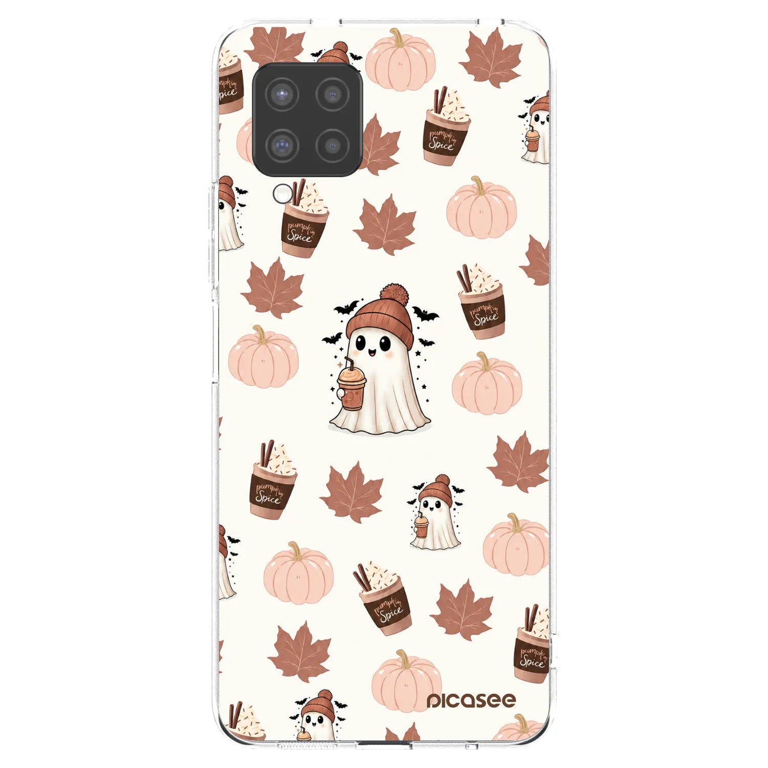Picasee silikonska prozirna maskica za Samsung Galaxy A42 A426B - Pumpkin spice