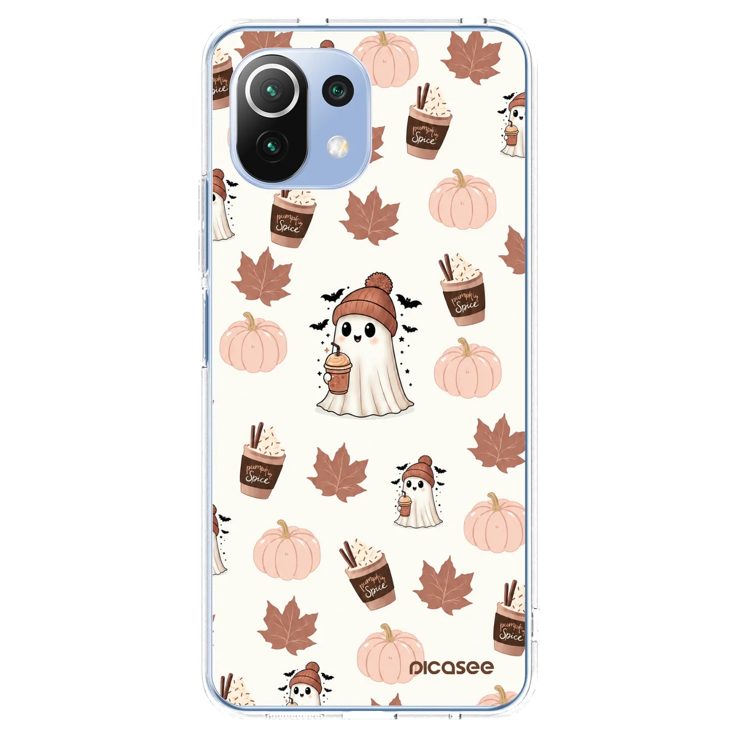 Picasee silikonska prozirna maskica za Xiaomi Mi 11 Lite - Pumpkin spice