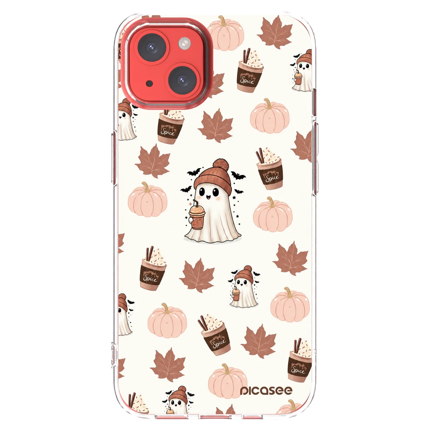 Picasee silikonska prozirna maskica za Apple iPhone 13 - Pumpkin spice