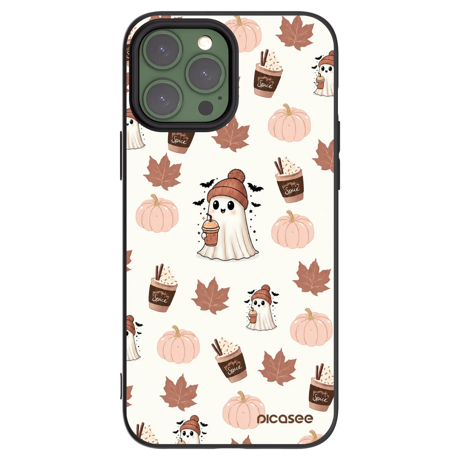 Picasee crna silikonska maskica za Apple iPhone 13 Pro Max - Pumpkin spice