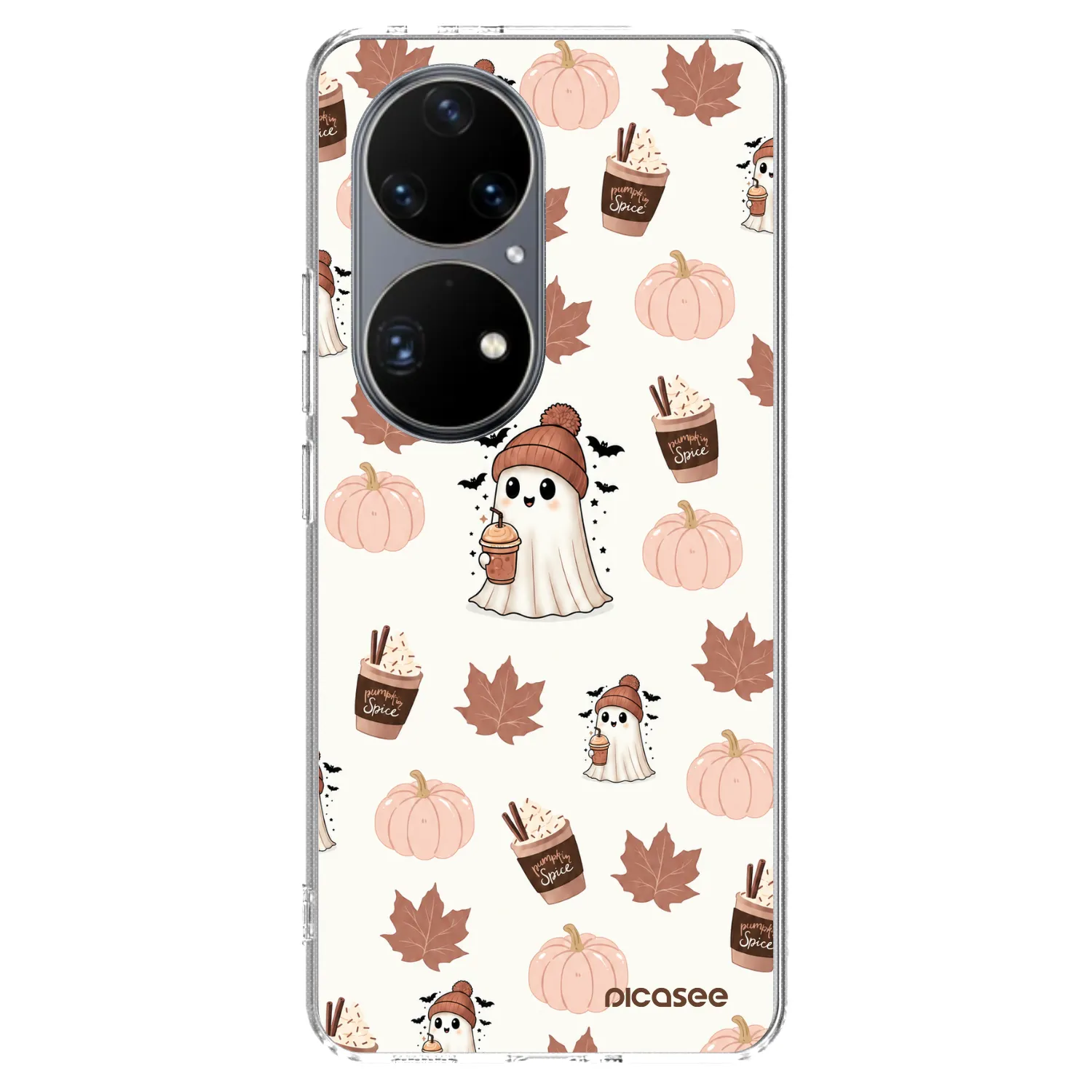 Picasee silikonska prozirna maskica za Huawei P50 - Pumpkin spice