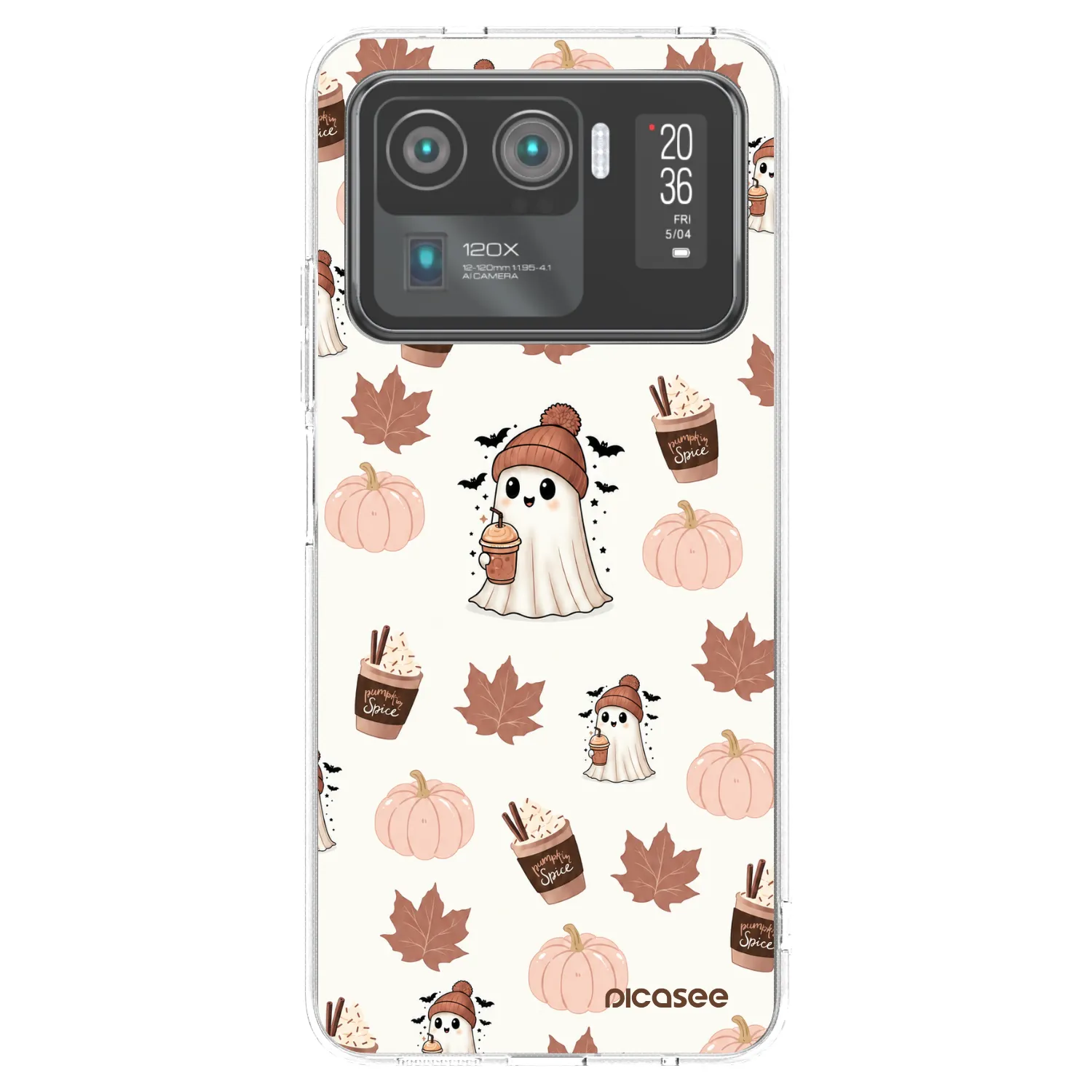 Picasee silikonska prozirna maskica za Xiaomi Mi 11 Ultra - Pumpkin spice