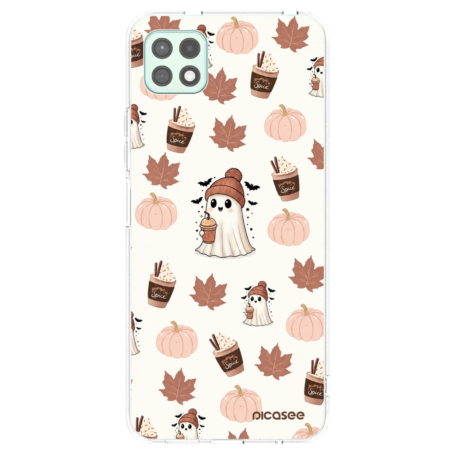 Picasee silikonska prozirna maskica za Samsung Galaxy A22 A226B 5G - Pumpkin spice