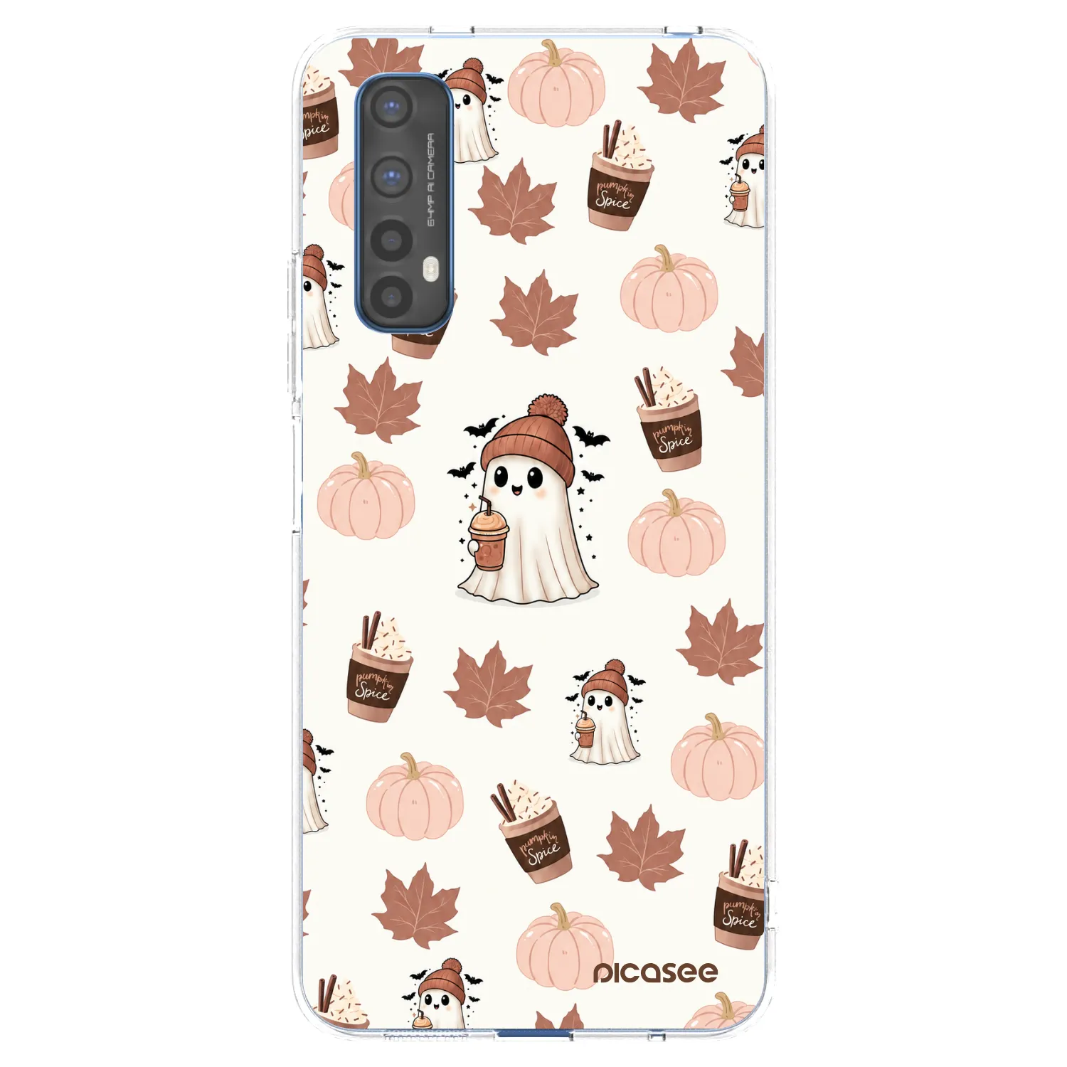 Picasee silikonska prozirna maskica za Realme 7 - Pumpkin spice