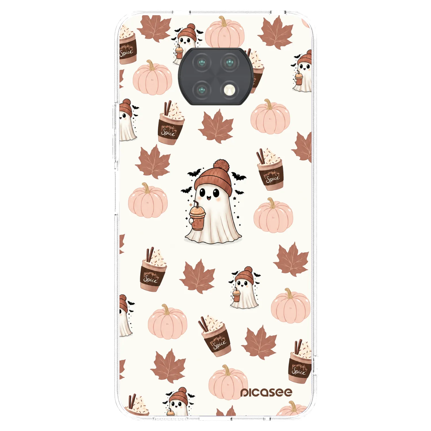 Picasee silikonska prozirna maskica za Xiaomi Redmi Note 9T - Pumpkin spice