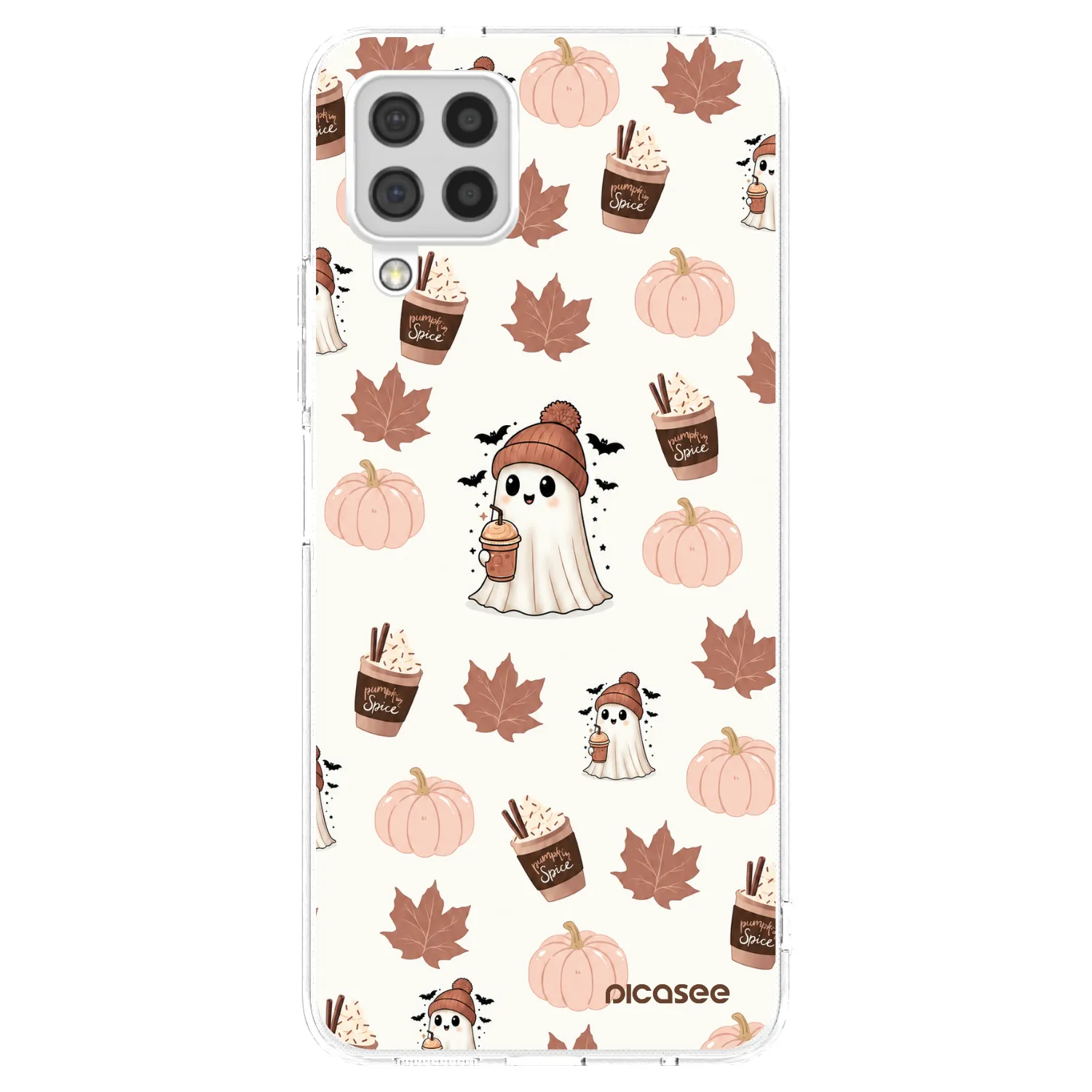 Picasee silikonska prozirna maskica za Samsung Galaxy A22 A225F 4G - Pumpkin spice