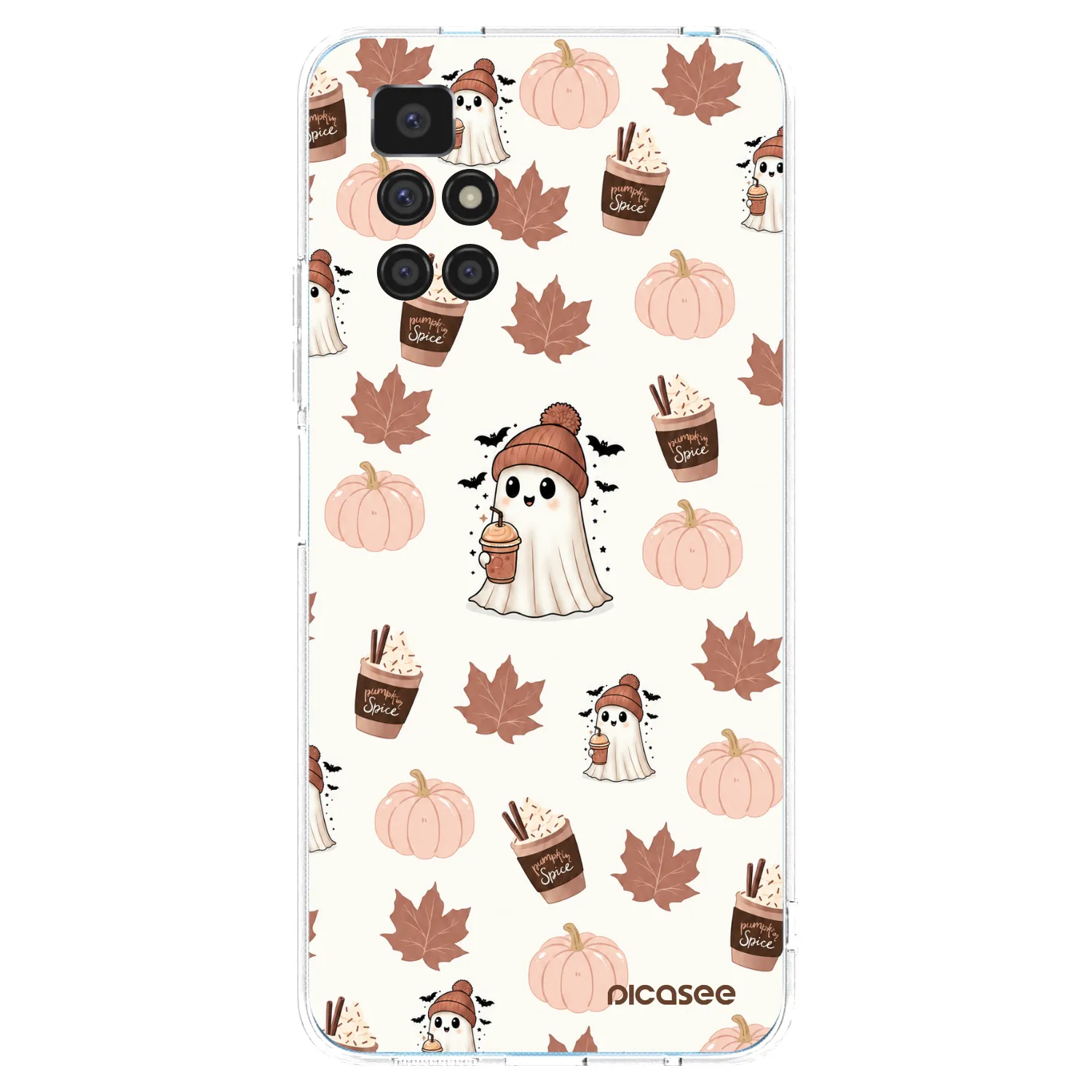 Picasee silikonska prozirna maskica za Xiaomi Redmi 10 - Pumpkin spice