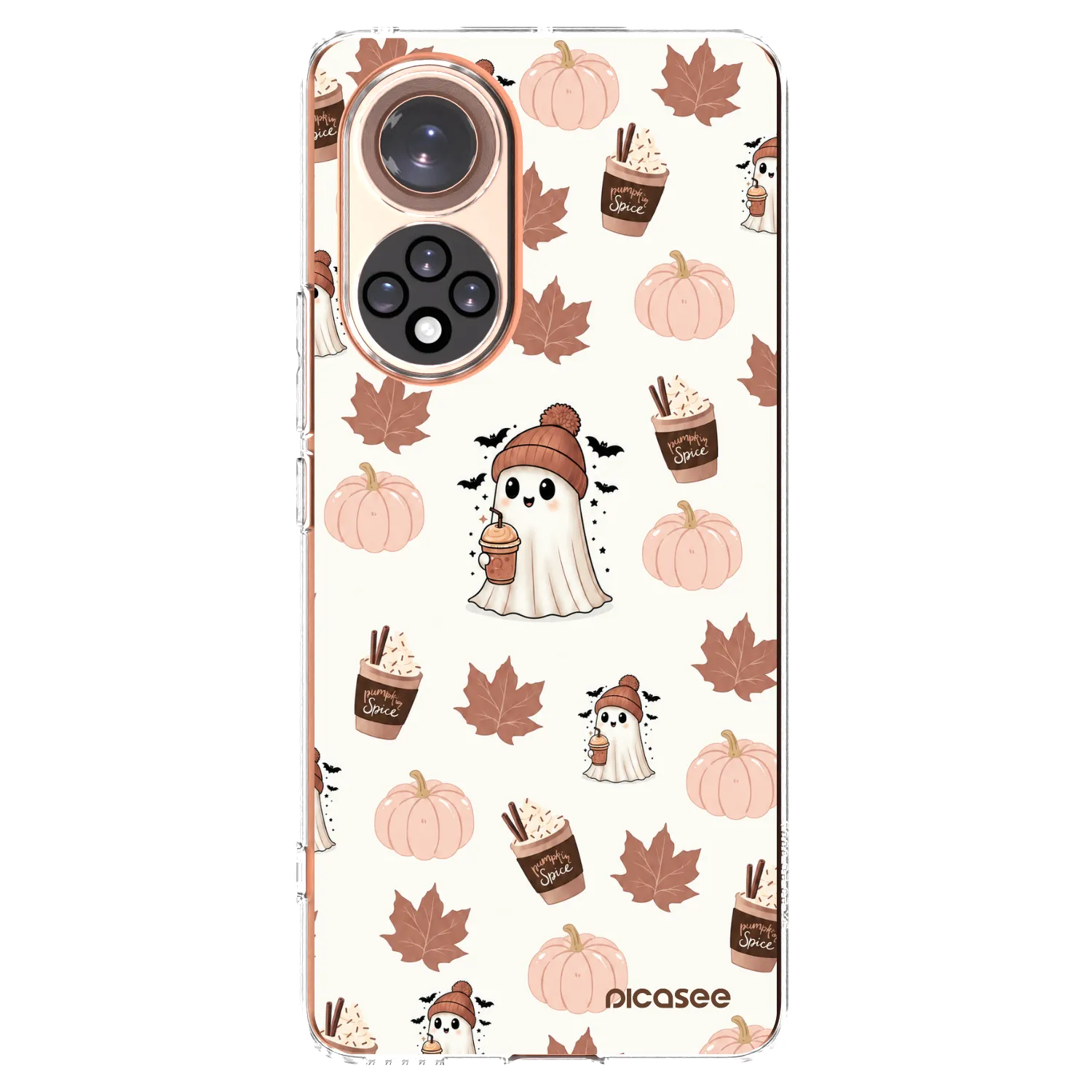 Picasee silikonska prozirna maskica za Huawei Nova 9 - Pumpkin spice