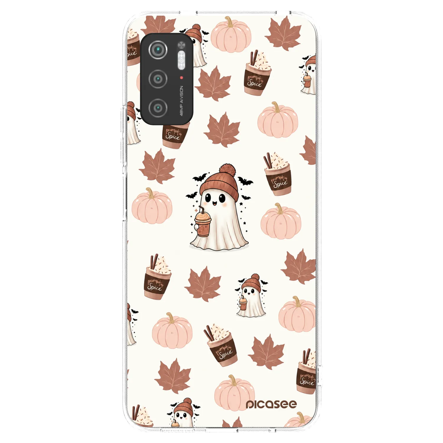 Picasee silikonska prozirna maskica za Xiaomi Poco M3 Pro 5G - Pumpkin spice