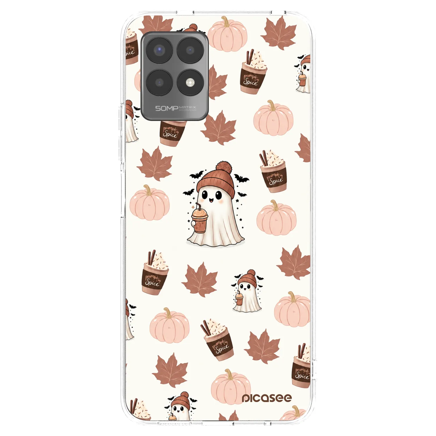 Picasee silikonska prozirna maskica za Realme 8i - Pumpkin spice