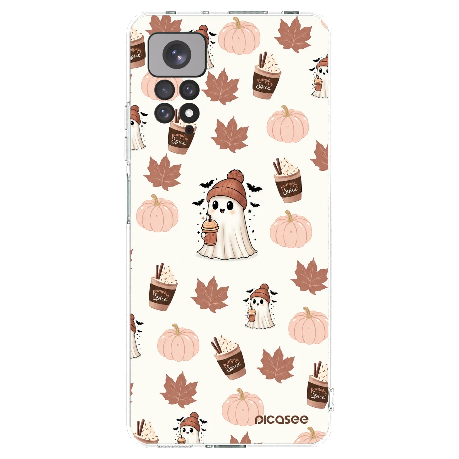 Picasee silikonska prozirna maskica za Xiaomi Redmi Note 11 - Pumpkin spice