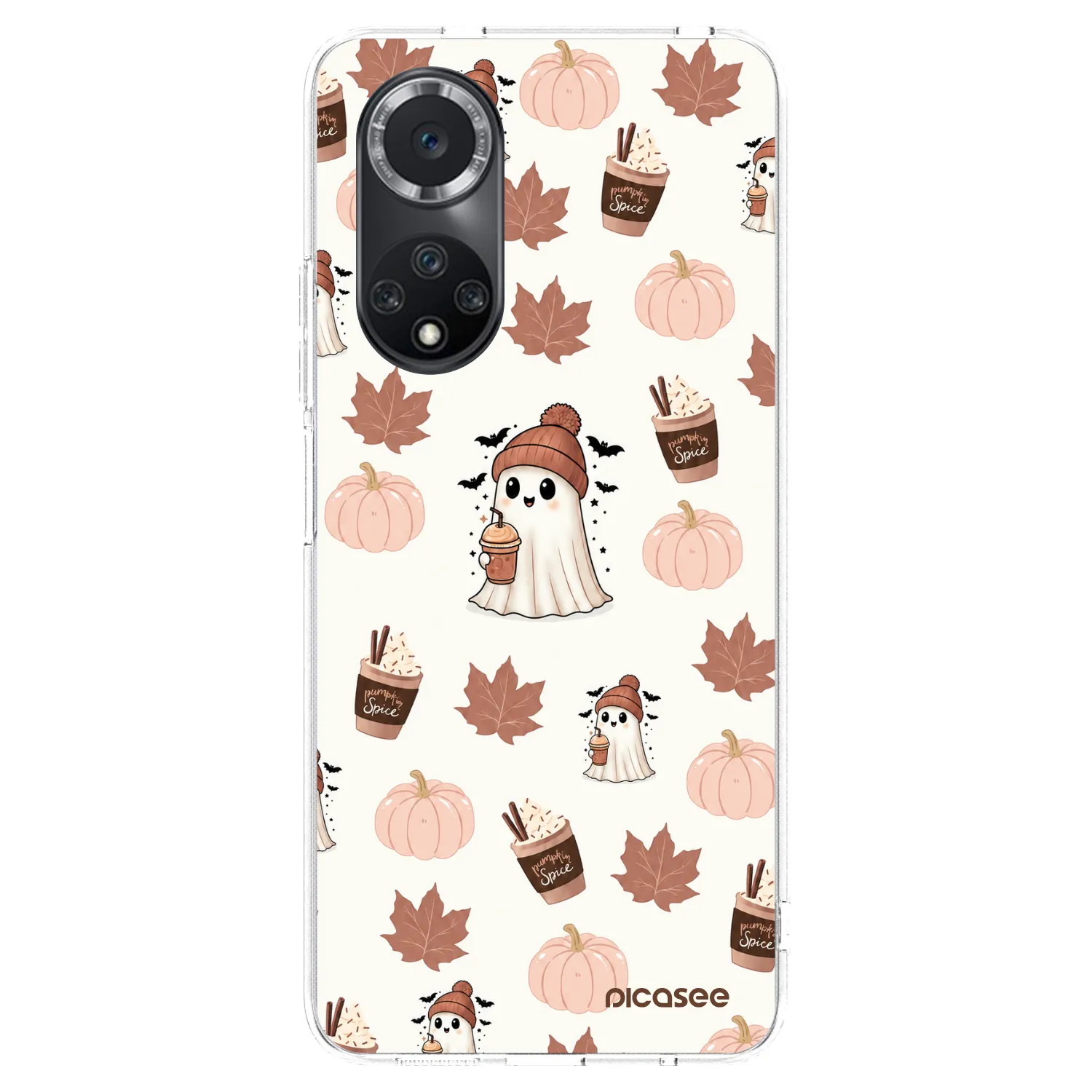 Picasee silikonska prozirna maskica za Huawei Nova 9 SE - Pumpkin spice
