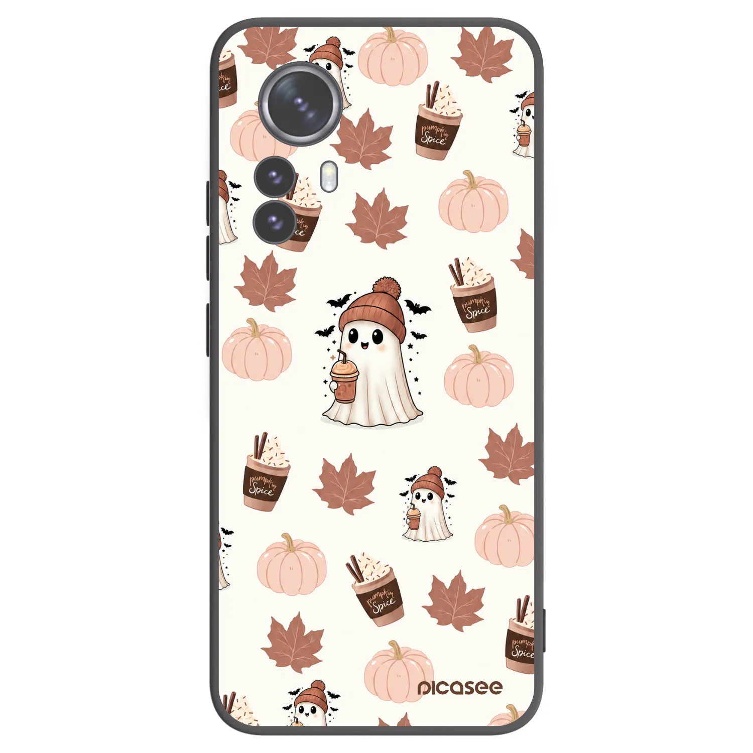 Picasee crna silikonska maskica za Xiaomi 12 Pro - Pumpkin spice