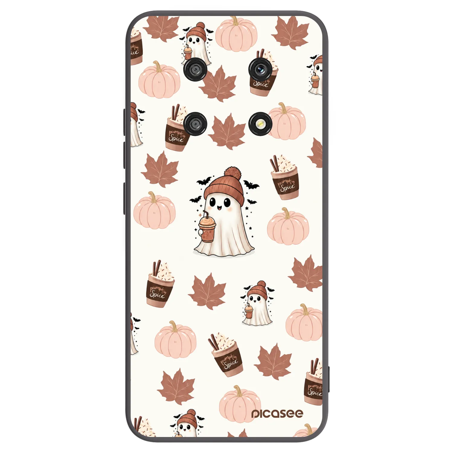 Picasee crna silikonska maskica za Honor Magic4 Lite 5G - Pumpkin spice
