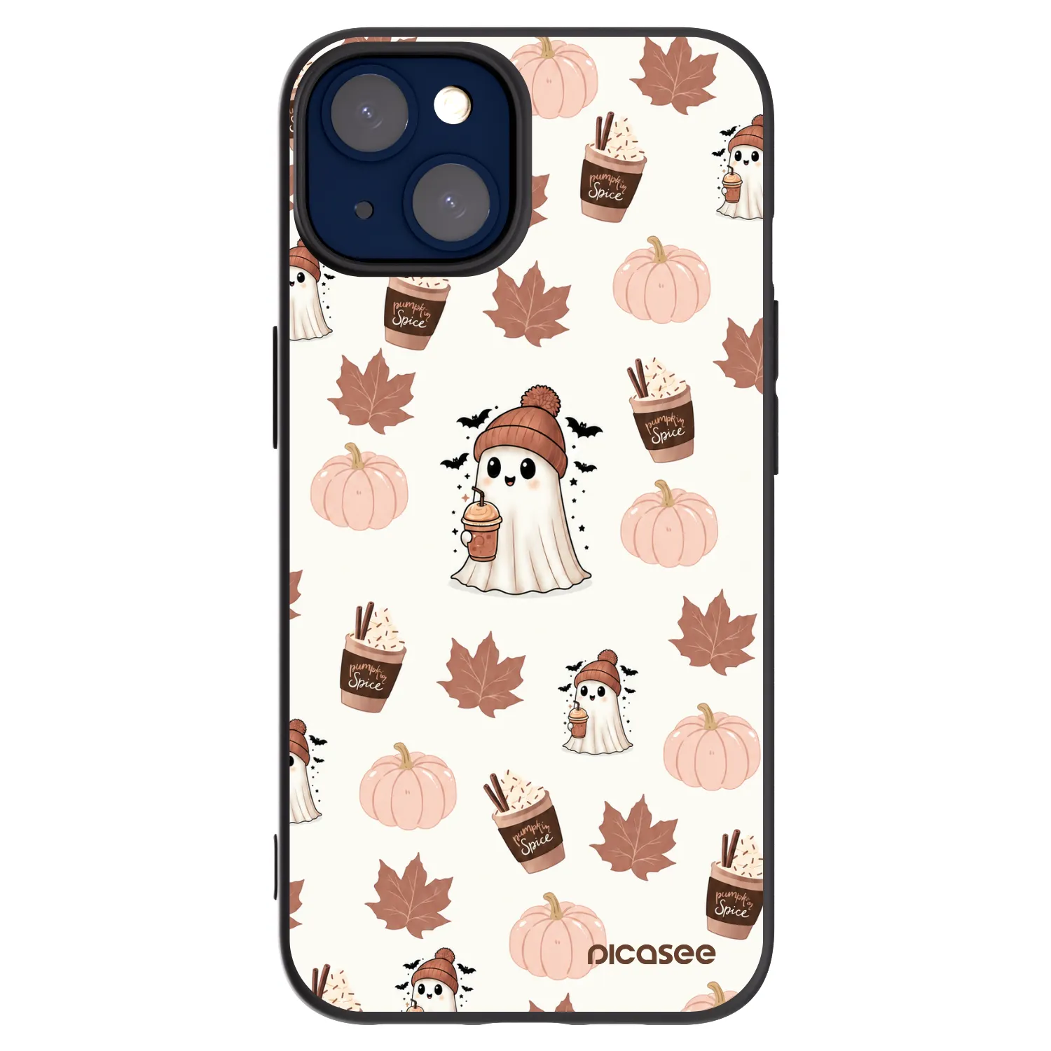 Picasee crna silikonska maskica za Apple iPhone 14 - Pumpkin spice