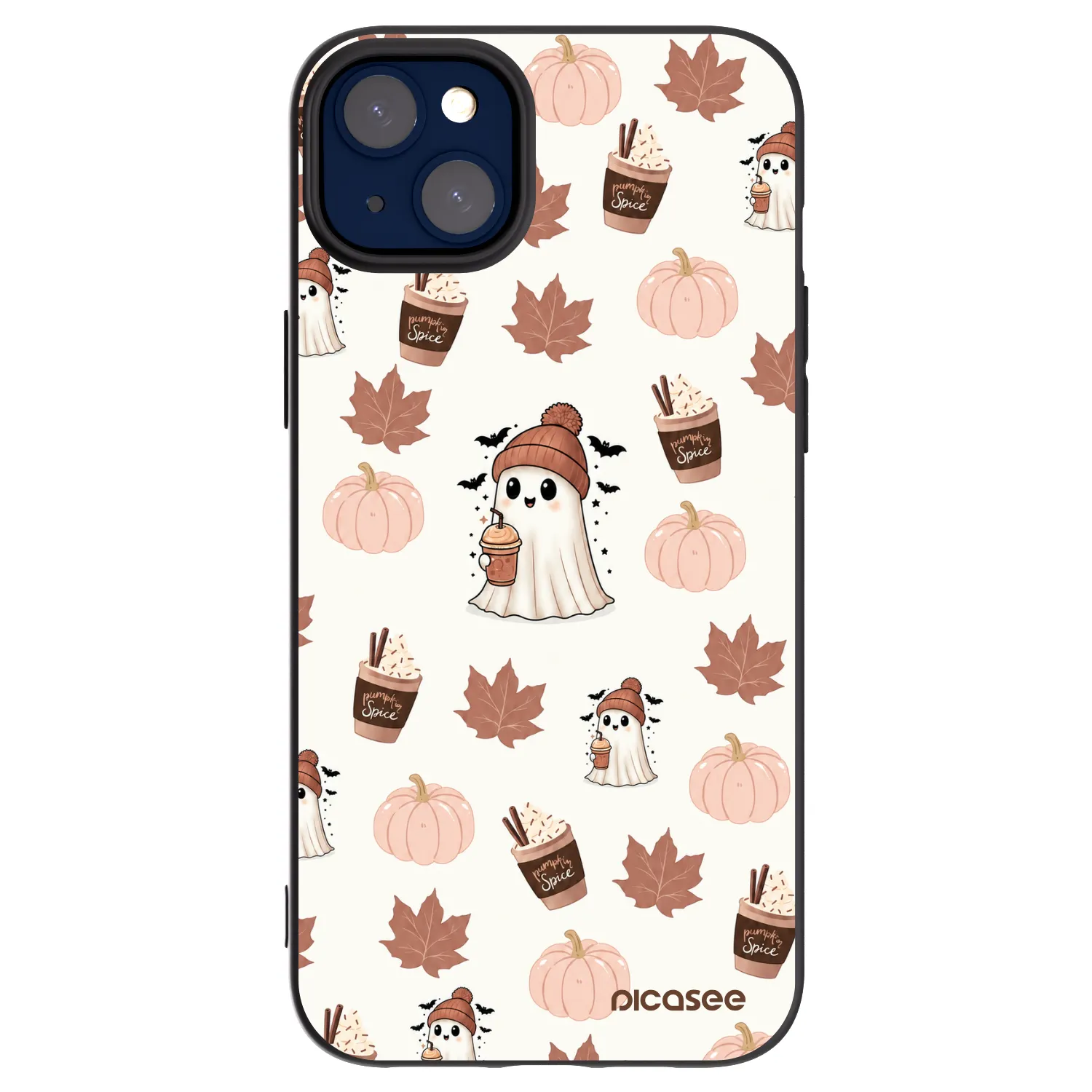 Picasee crna silikonska maskica za Apple iPhone 14 Plus - Pumpkin spice